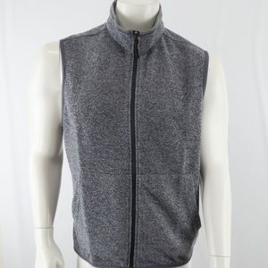 Robert Graham Full Zip Sweater Vest Mens‎ Medium Gray Klose $148